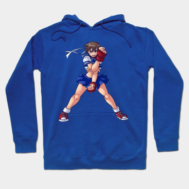 Sakura from STREET FIGHTER Hoodie by IanDimas